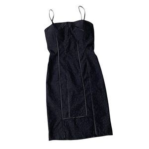 XOXO BLACK MINI CAMI DRESS/‎ BODY HUGGING STRETCHY EVENING DRESS SZ 0/0 NEW!